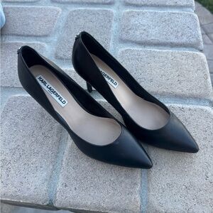 Karl Lagerfeld Classic Black Heels Size 8